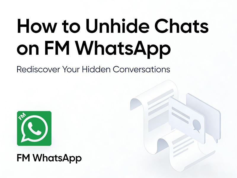 How to Unhide Chats on FM WhatsApp