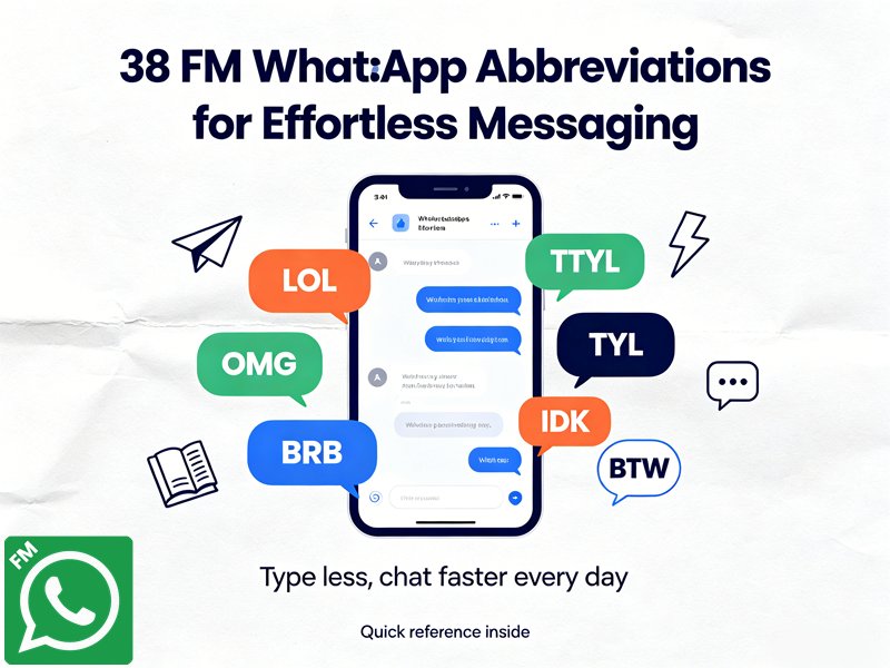 38 FM WhatsApp Abbreviations for Effortless Messaging