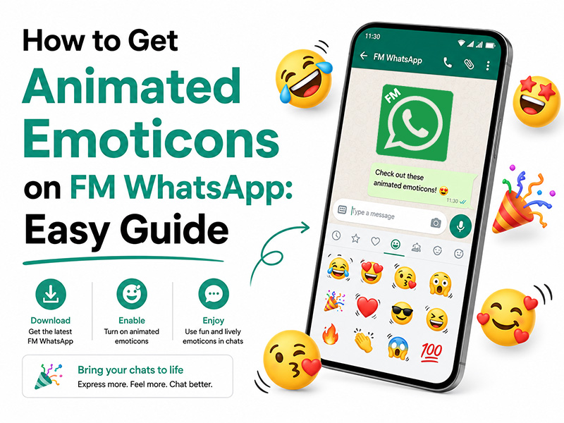 How to Get Animated Emoticons on FM WhatsApp: Easy Guide