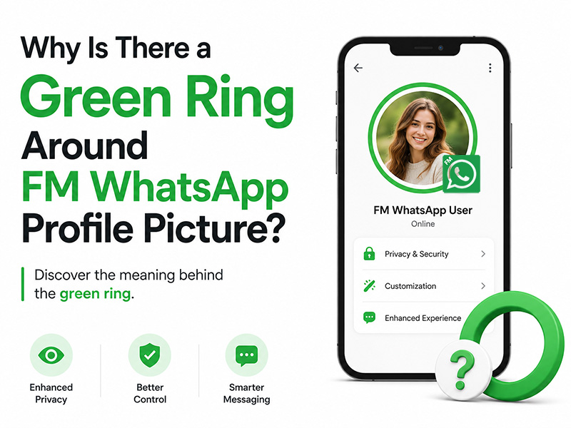 Why Is There a Green Ring Around FM WhatsApp Profile Picture